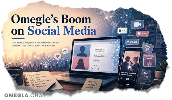 Omegle’s rise on social media through viral video chat moments and online conversations
